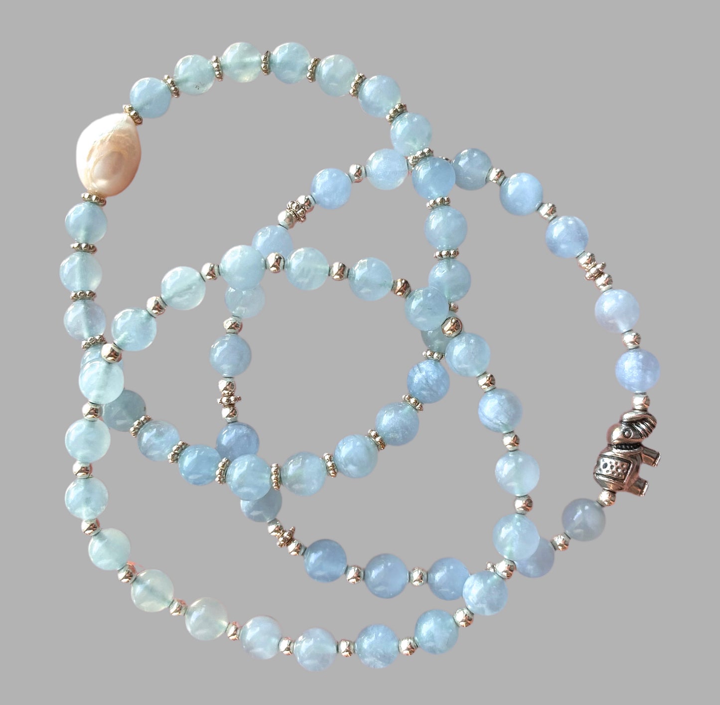 Aquamarine Bracelets (set of 3)
