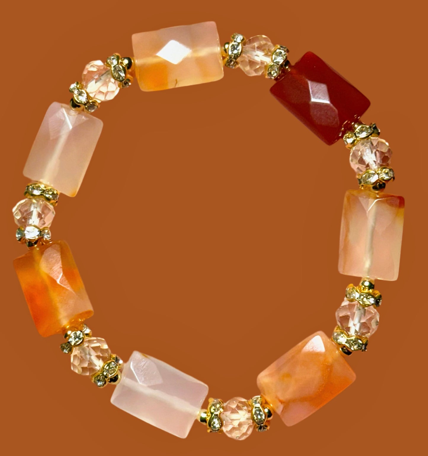 Carnelian & Citrine Bracelet