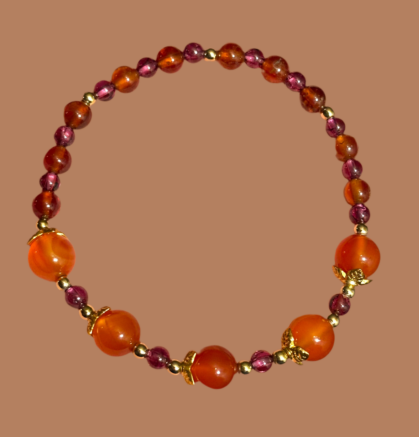 Carnelian & Garnet Bracelet