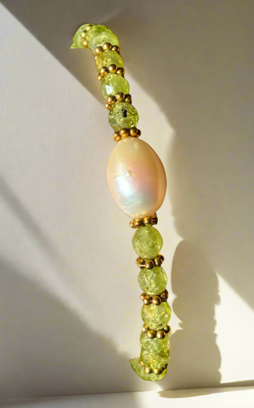 Peridot & Pearl Bracelet