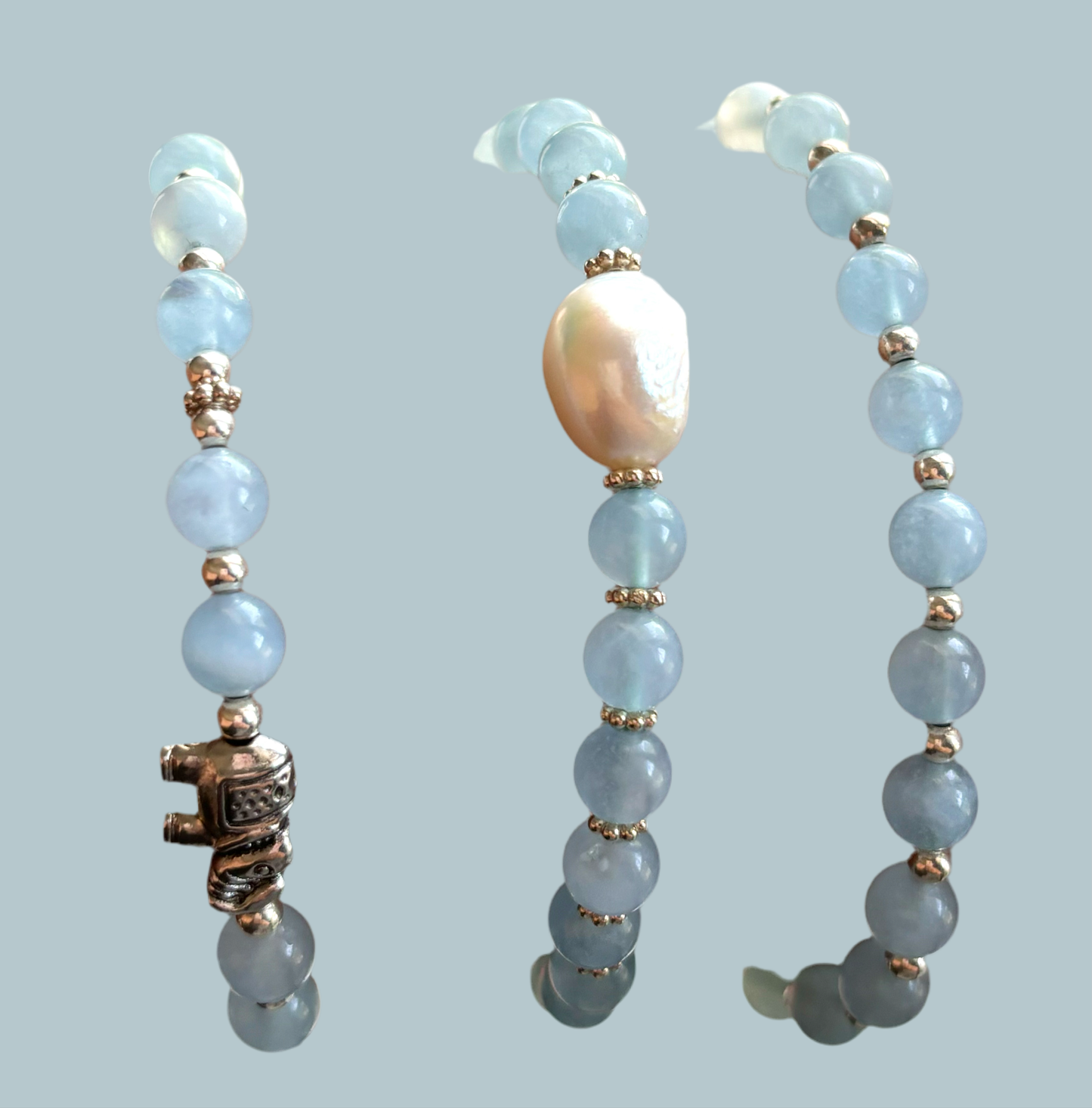 Aquamarine Bracelets (set of 3)