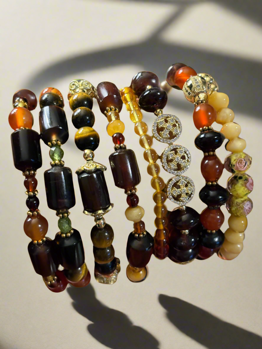 Amber & Tiger’s Eye Bracelet