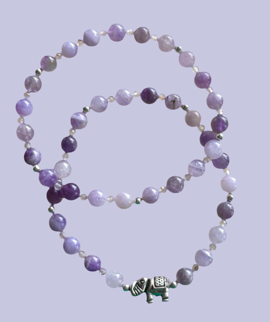 Amethyst Bracelets (set of 2)