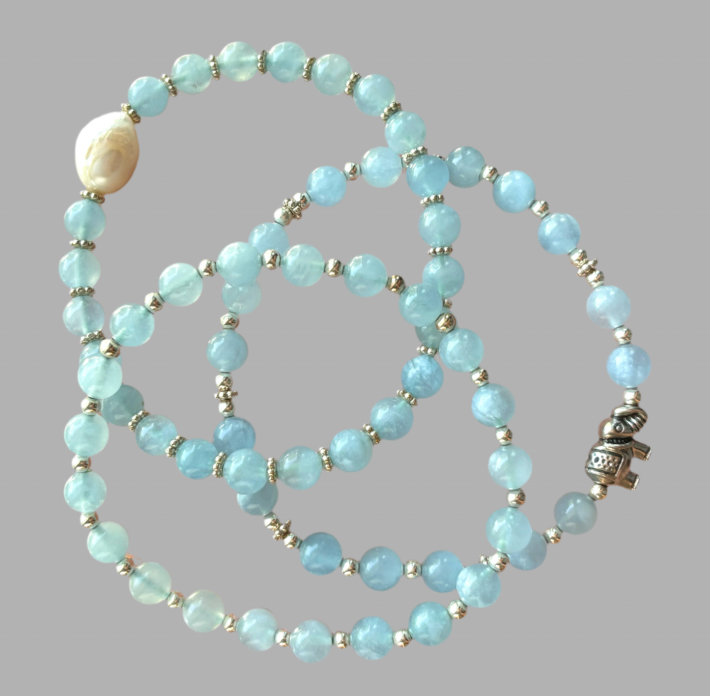 Aquamarine Bracelets (set of 3)