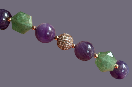 Chalcedony & Amethyst Bracelet III