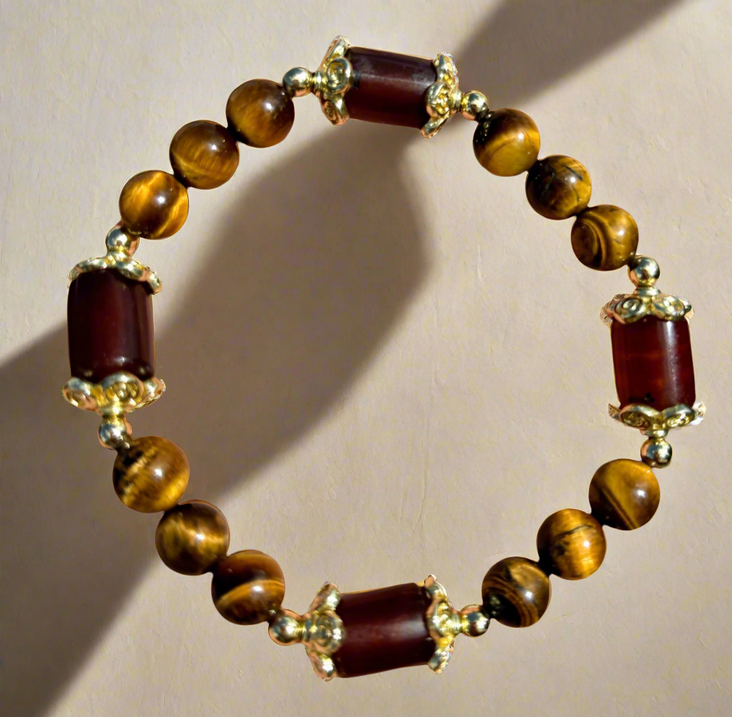 Amber & Tiger’s Eye Bracelet