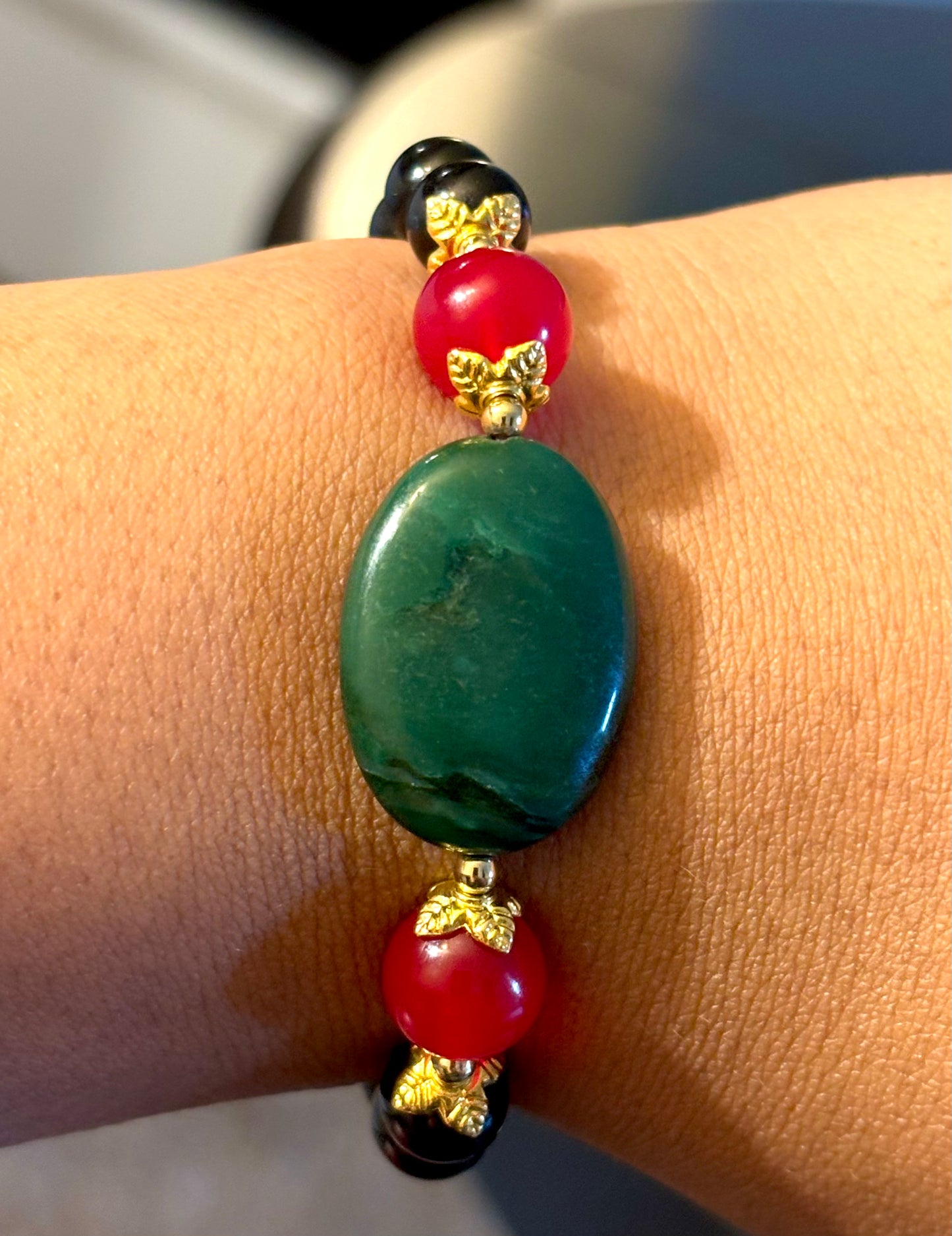 Jade & Tourmaline Bracelet