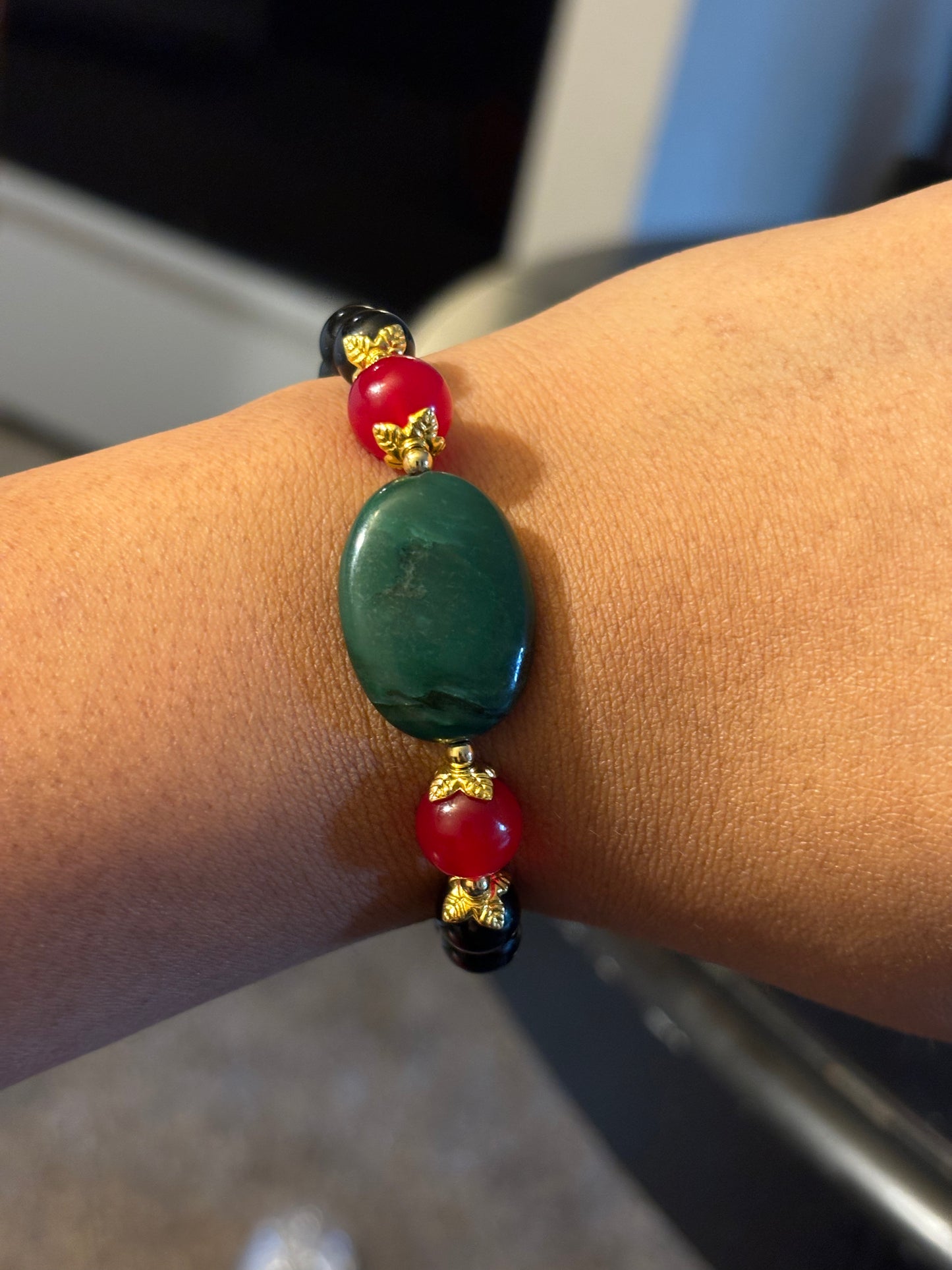 Jade & Tourmaline Bracelet